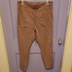 Balance Collection Red and White Leggings with Soft Texture